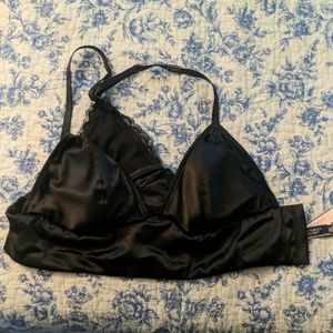 Black Victorias Secret satin Bralette